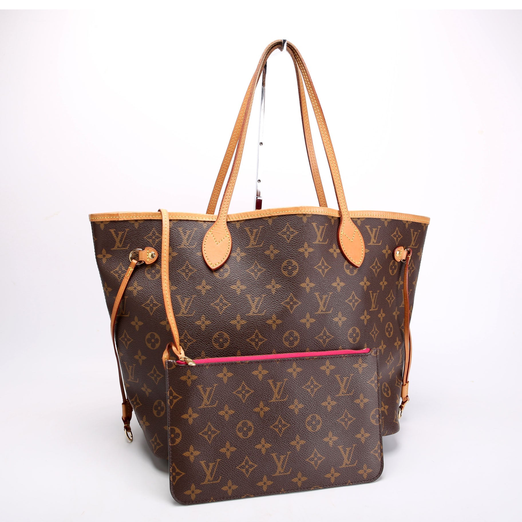 Neverfull With Wallet MM Monogram Pink
