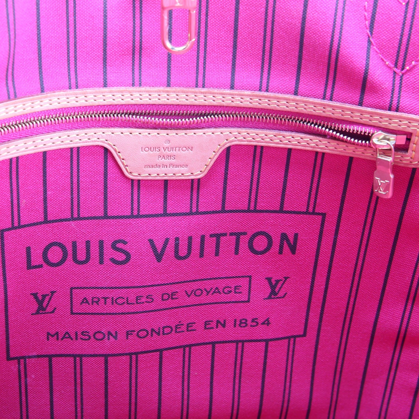 Neverfull With Wallet MM Monogram Pink