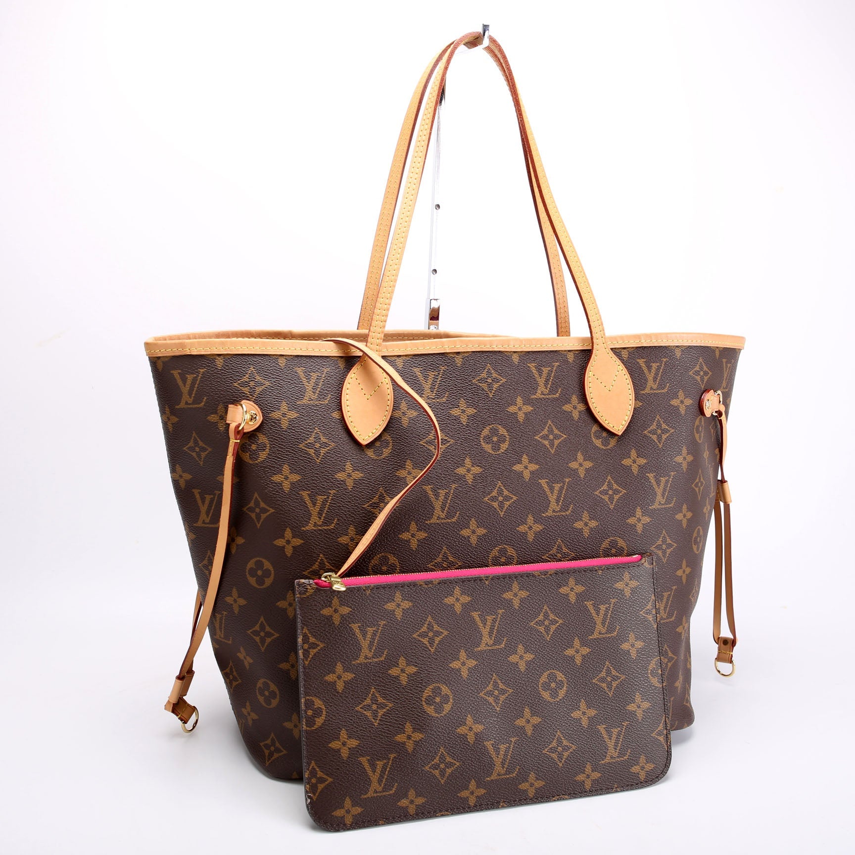 Neverfull With Wallet MM Monogram Pink
