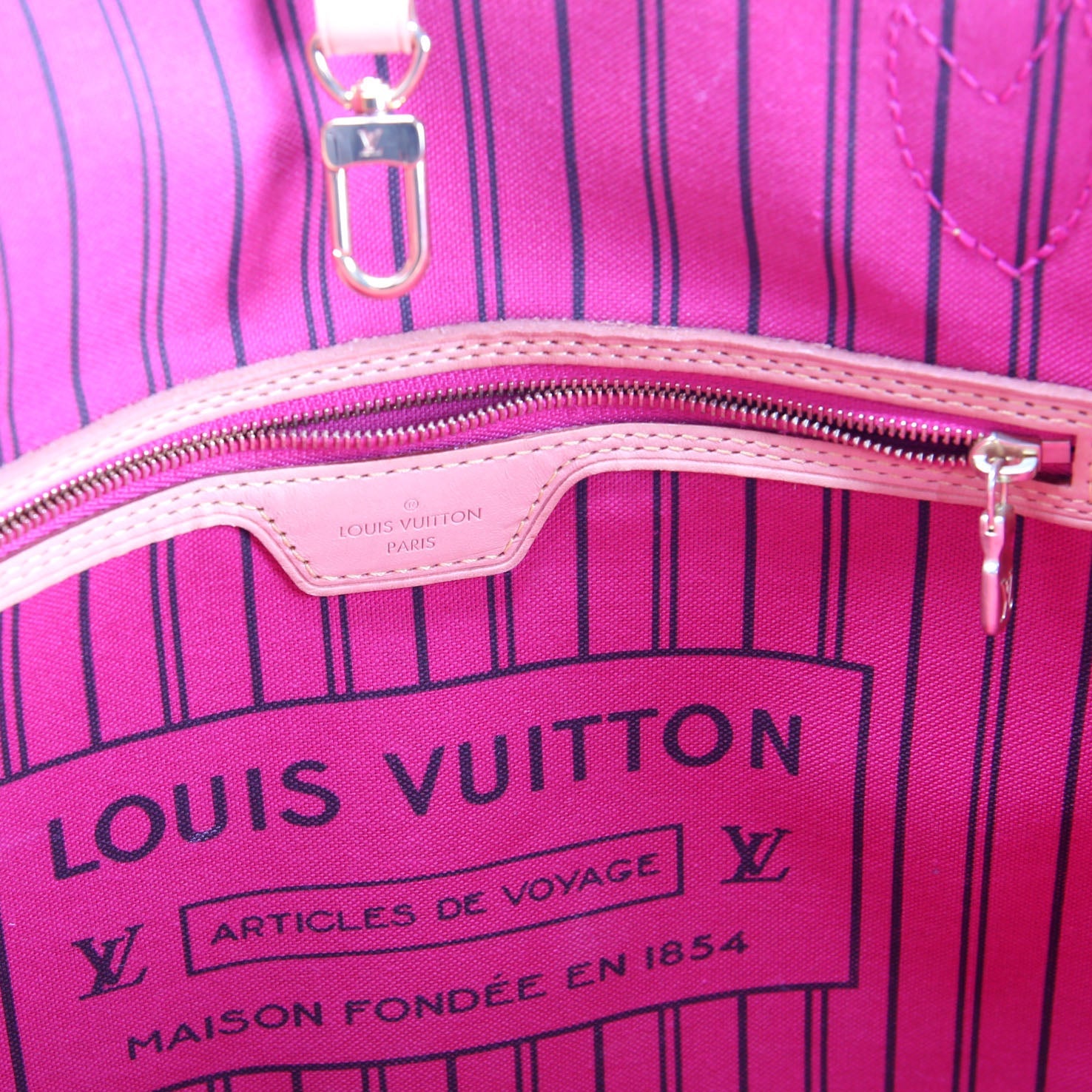 Neverfull With Wallet MM Monogram Pink