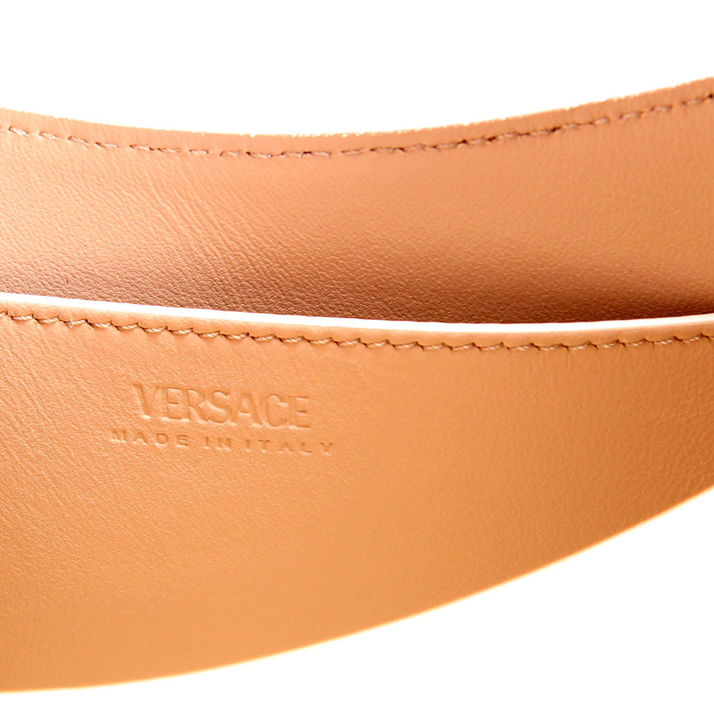 Greca Goddess Small Hobo Beige/Gold