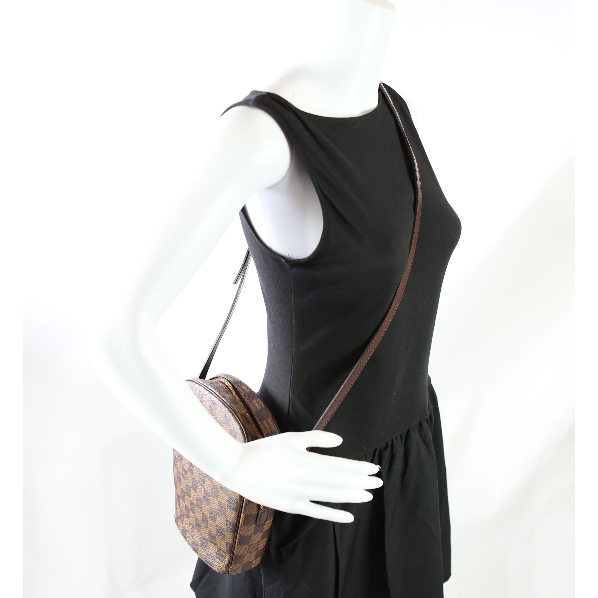 Ipanema PM Damier Ebene Brown/Red