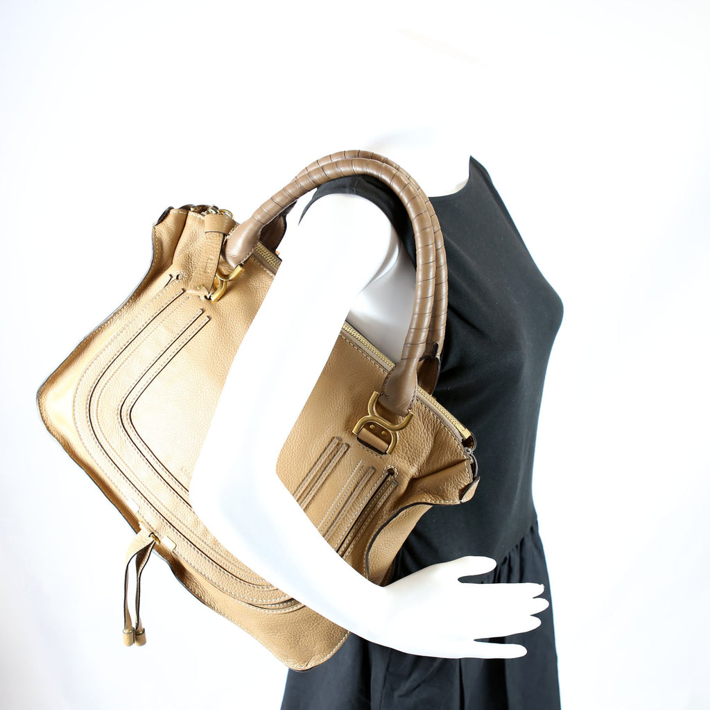 Marcie Satchel Large Tan