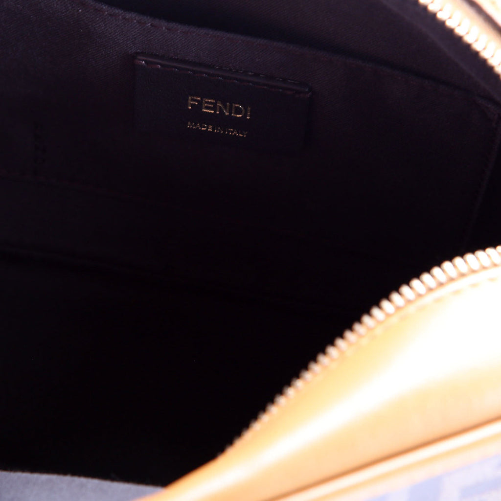 Fendi 8BT287 Coated Canvas Small Camera Bag Brown