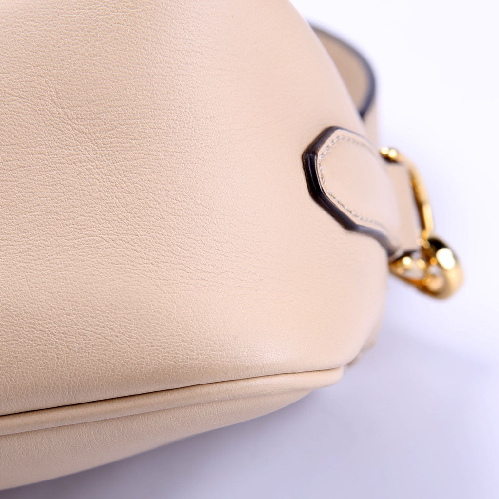 Fendi 8BT287 Leather Small Camera Bag Tan