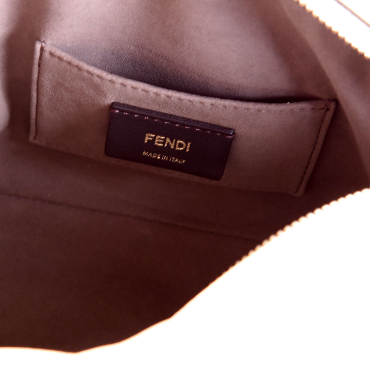 Fendi 8BT287 Leather Small Camera Bag Tan