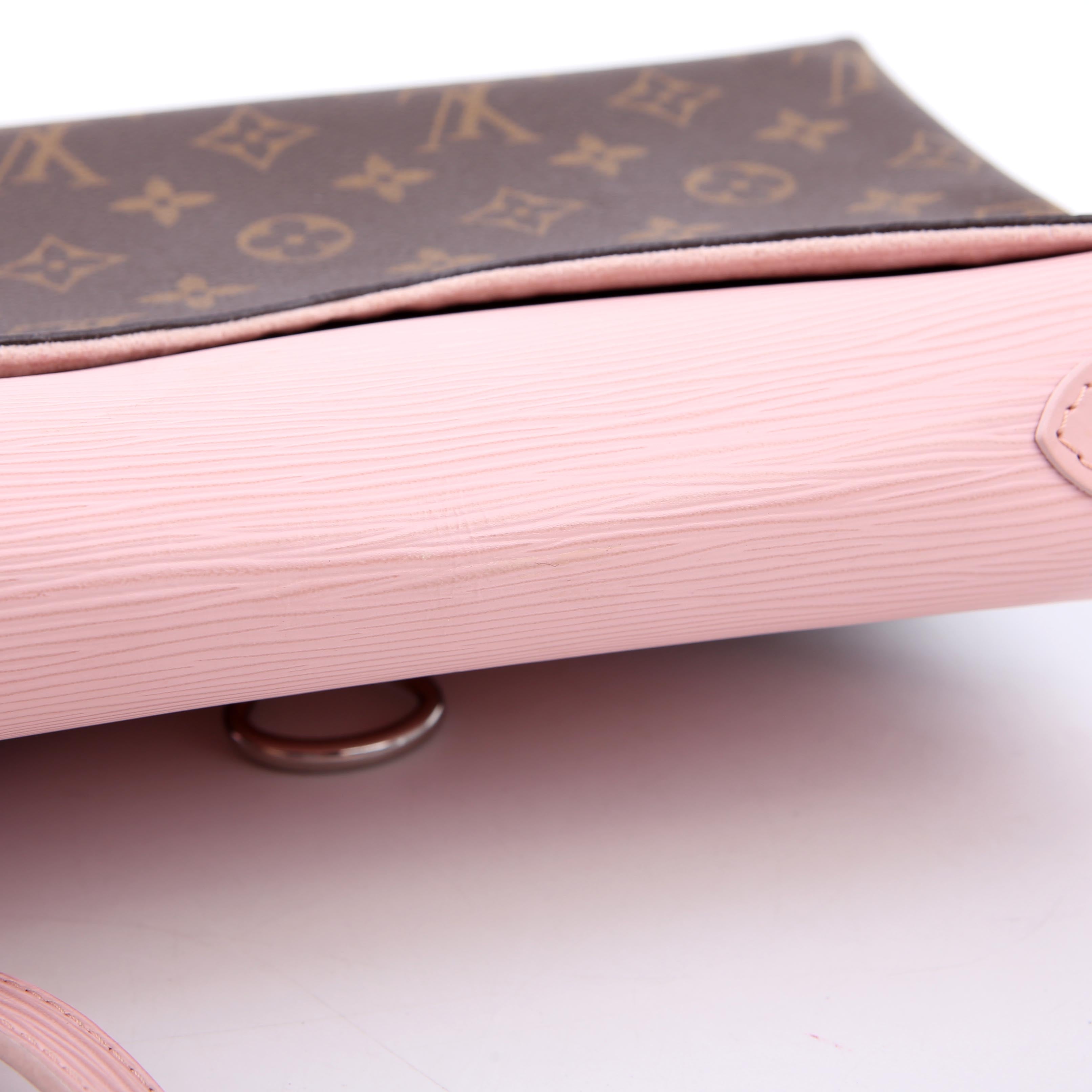 Saint Michel Monogram Epi Pink