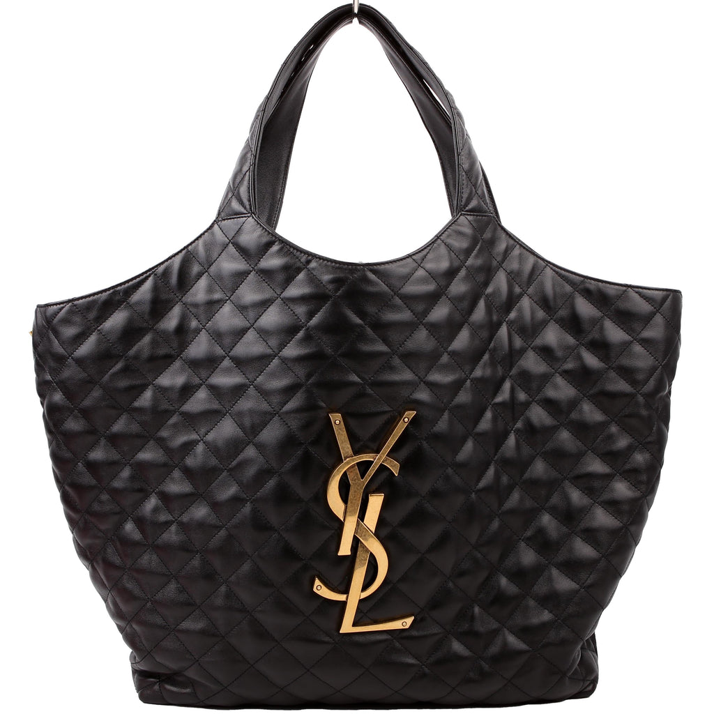 SAINT LAURENT Maxi Icare Shopping Black