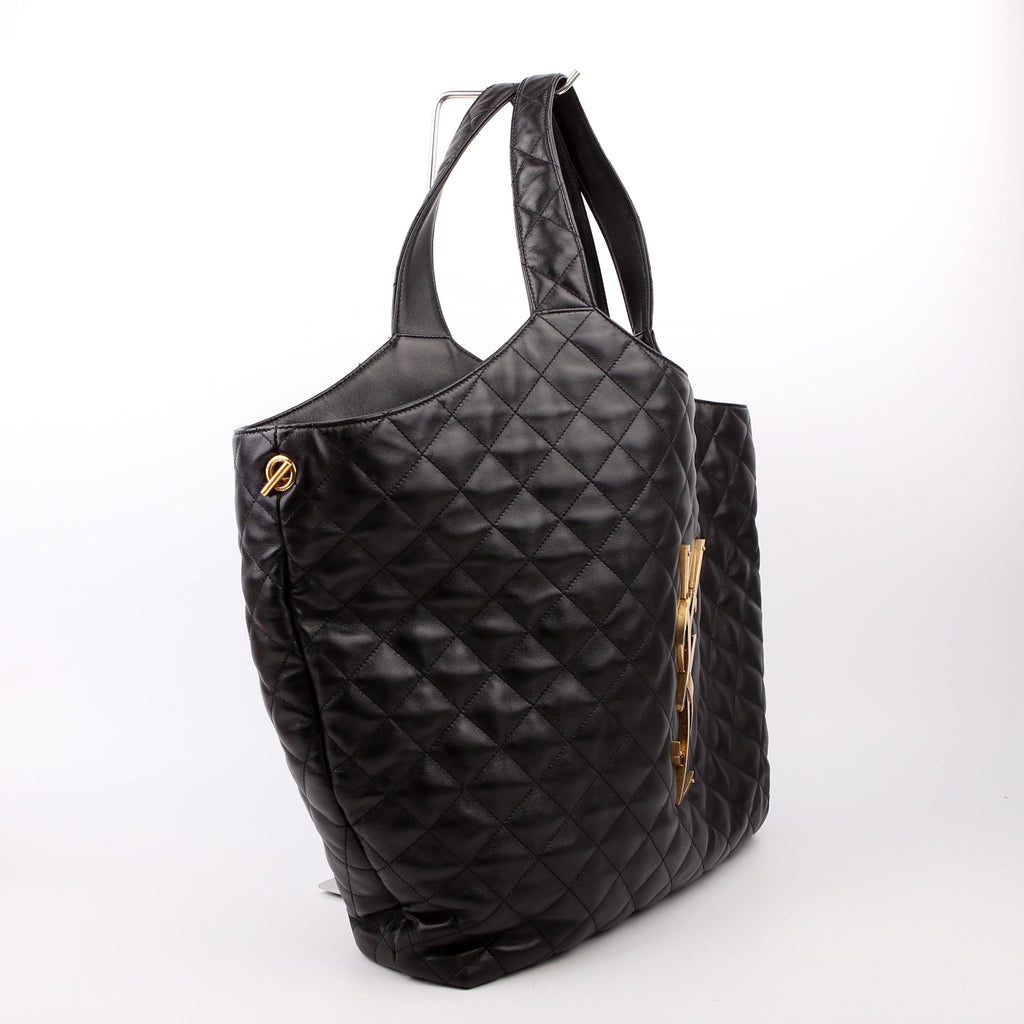 SAINT LAURENT Maxi Icare Shopping Black
