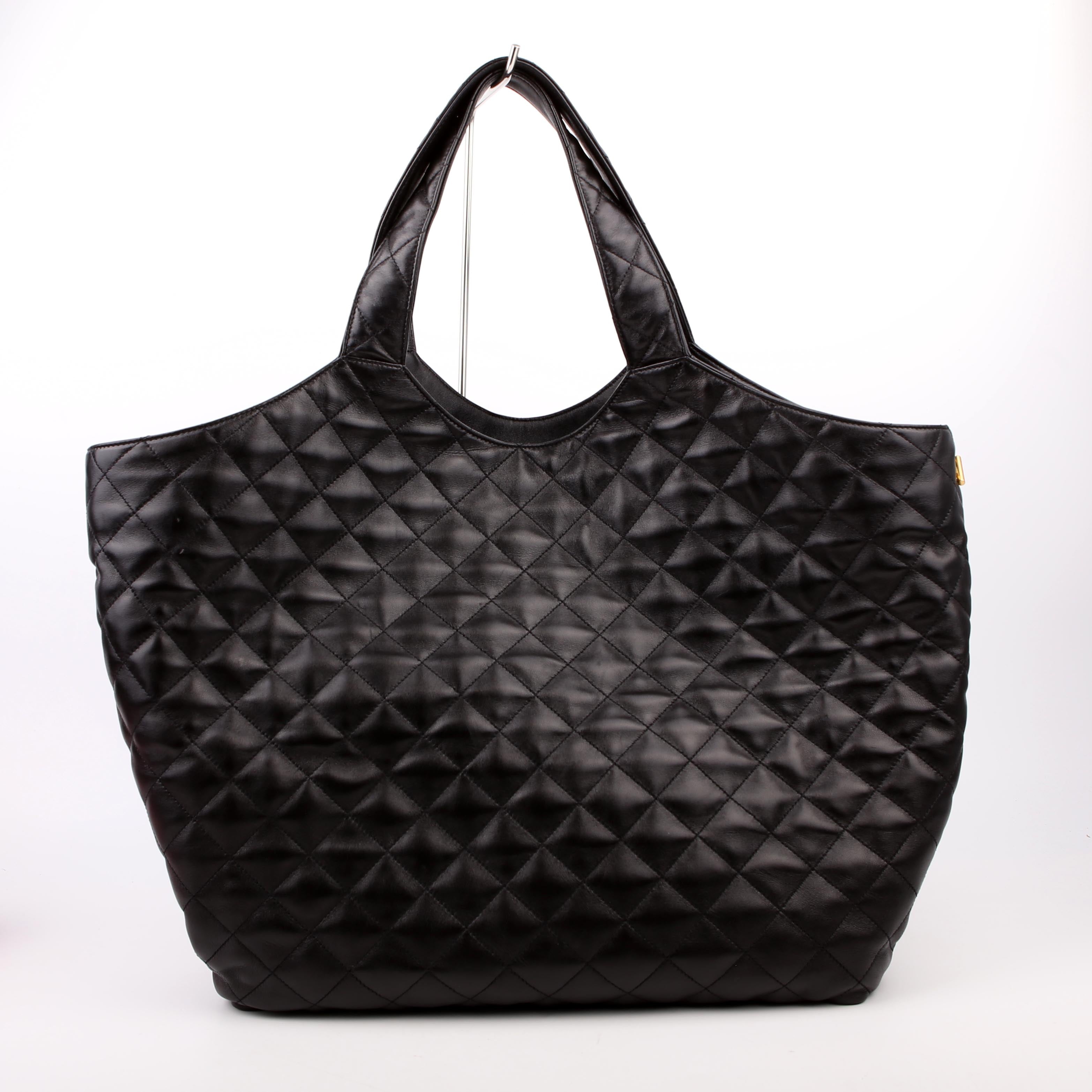SAINT LAURENT Maxi Icare Shopping Black