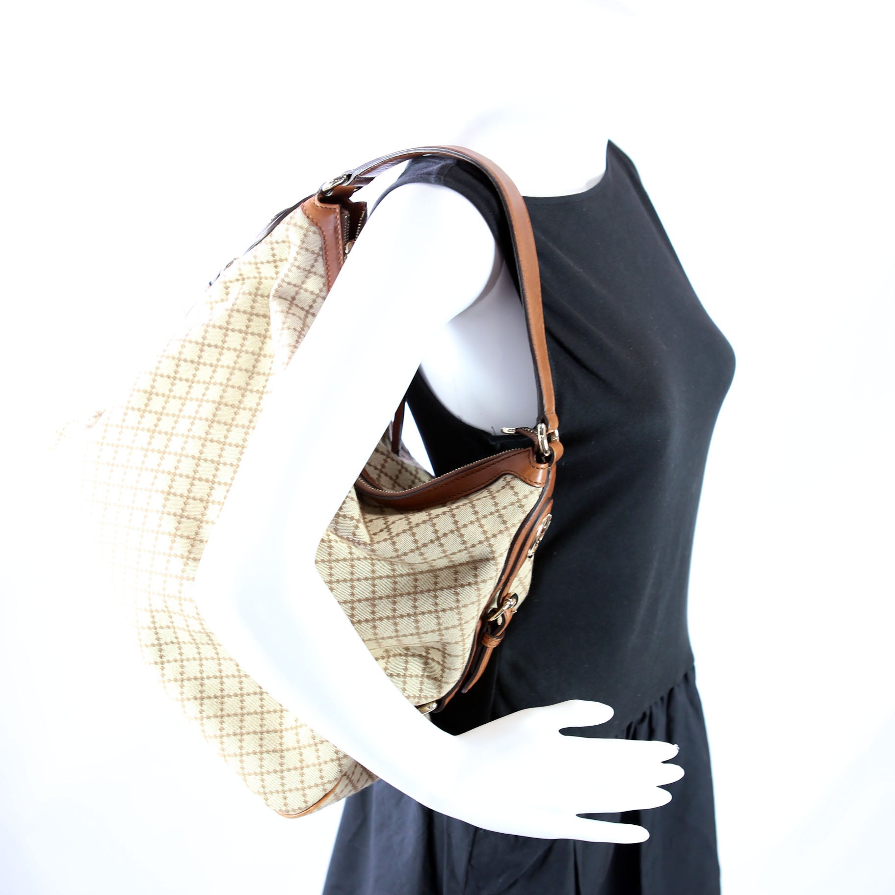 282344 Diamante Canvas Hobo
