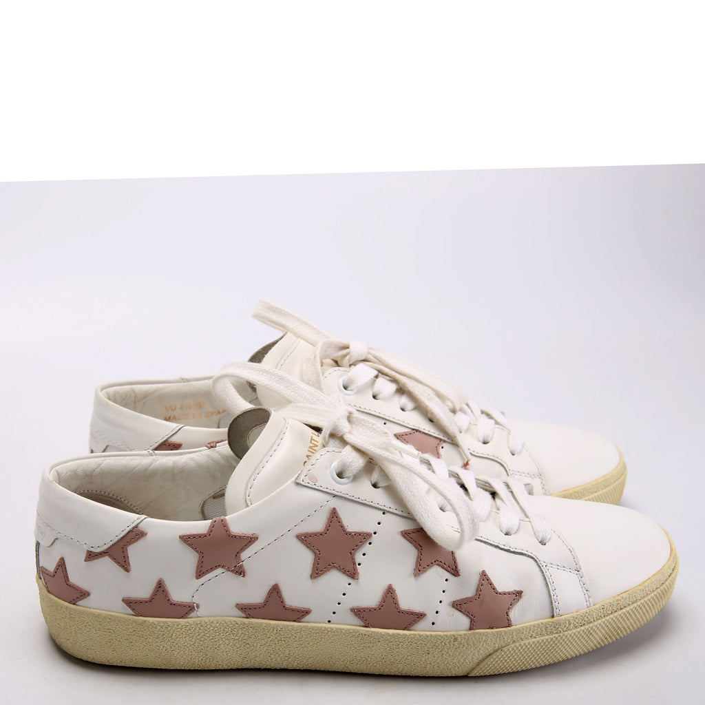 SAINT LAURENT Star Leather Sneakers Size 39