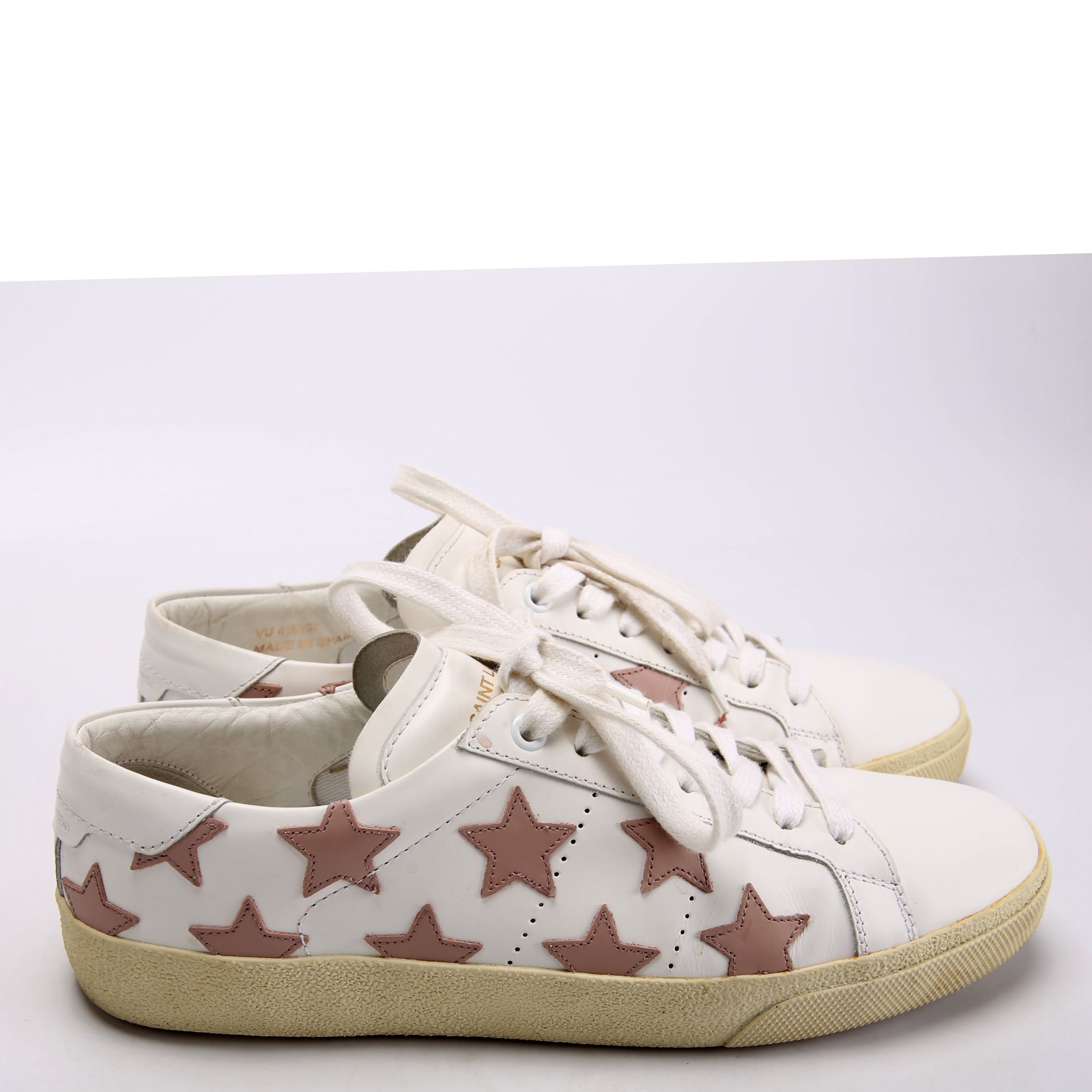 SAINT LAURENT Star Leather Sneakers Size 39