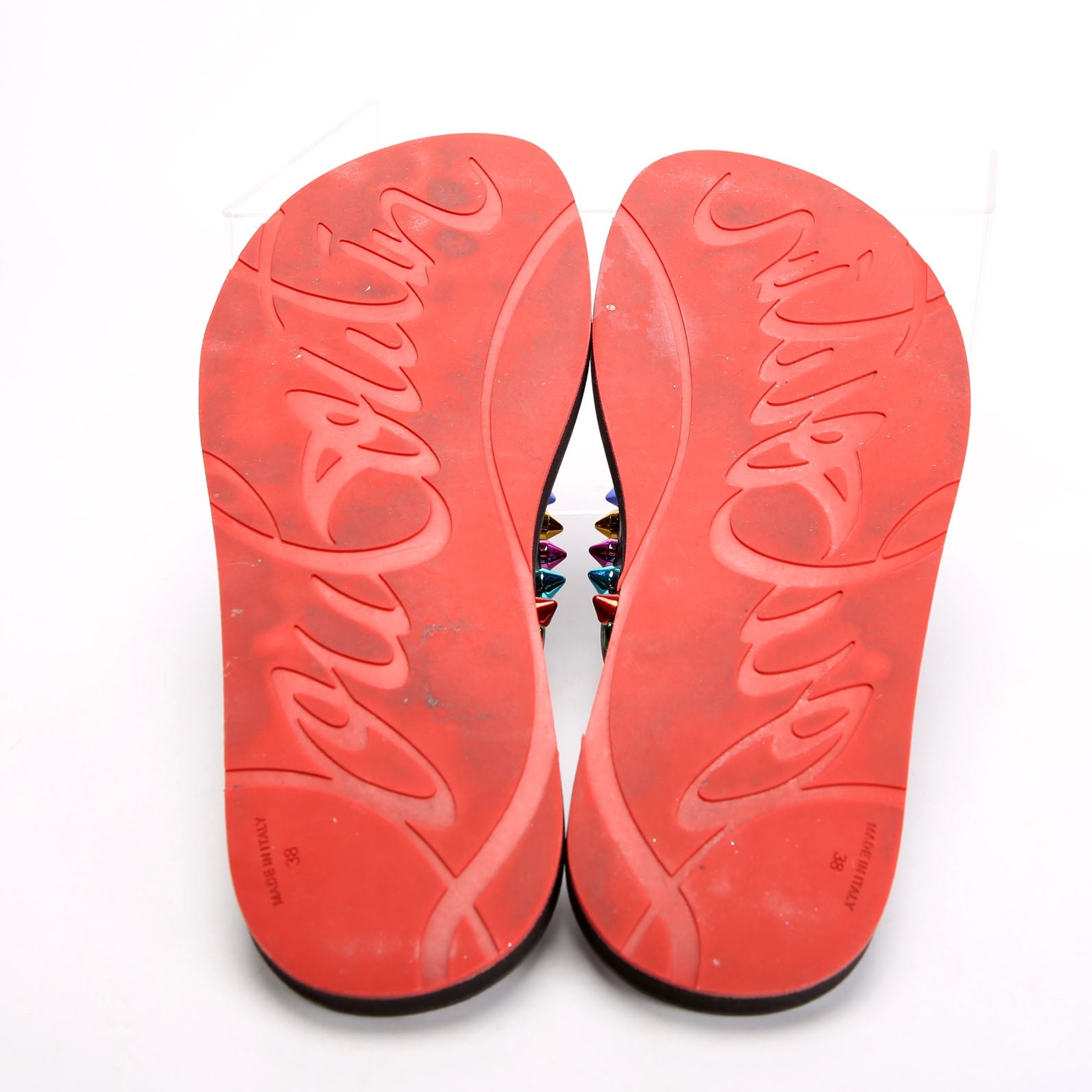 Loubi Flip Spikes Donna Flats Size 38