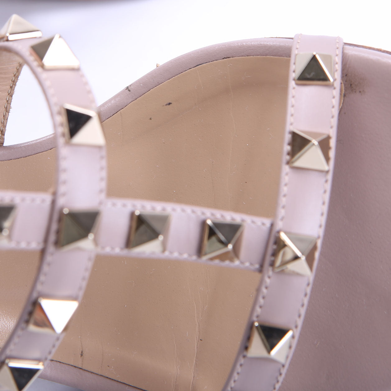 Rockstud Caged Sandals Size 38