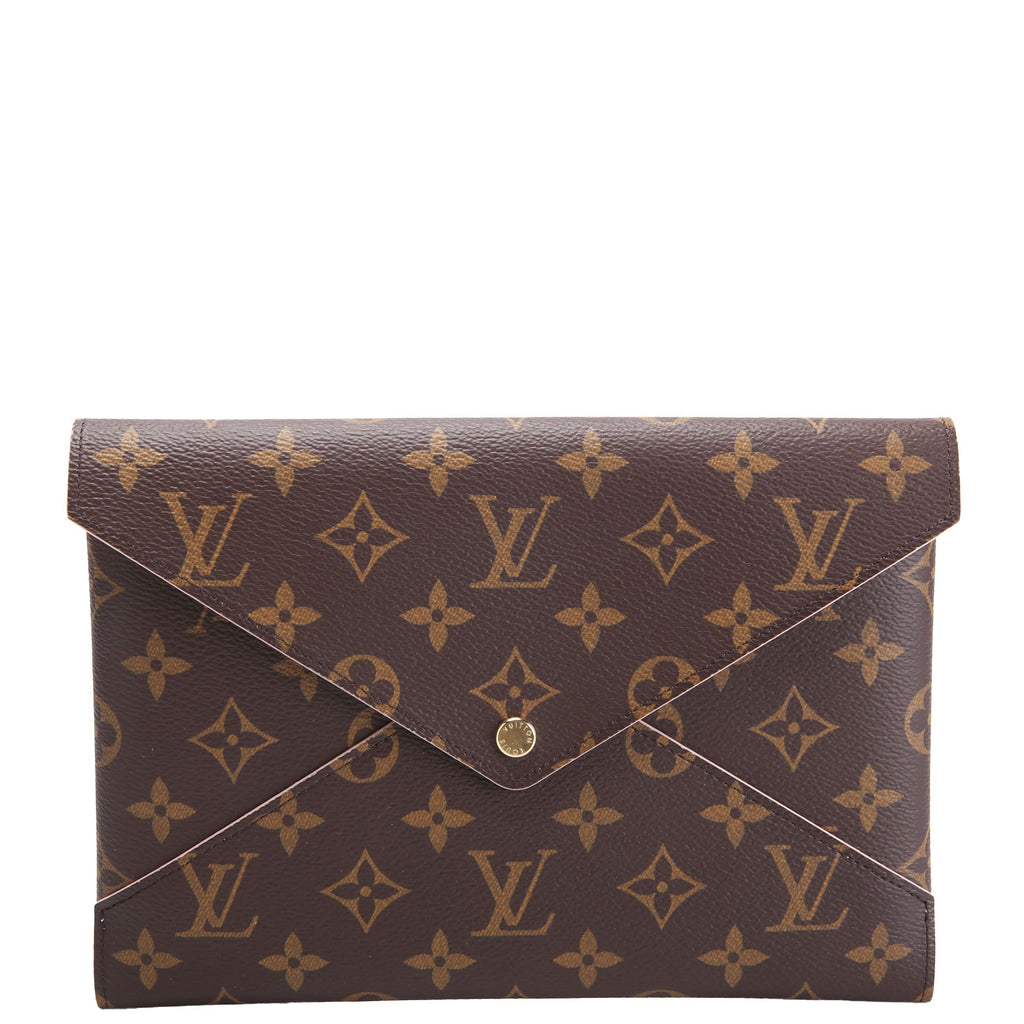 Kirigami Pouch Large Monogram Brown/Pink