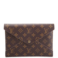 Kirigami Pouch Large Monogram Brown/Pink