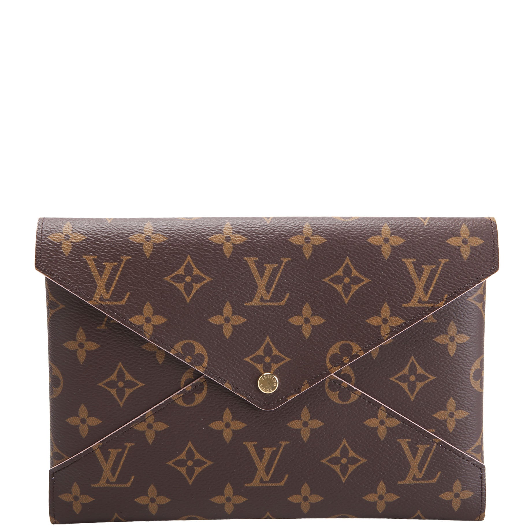 Kirigami Pouch Large Monogram Brown/Pink