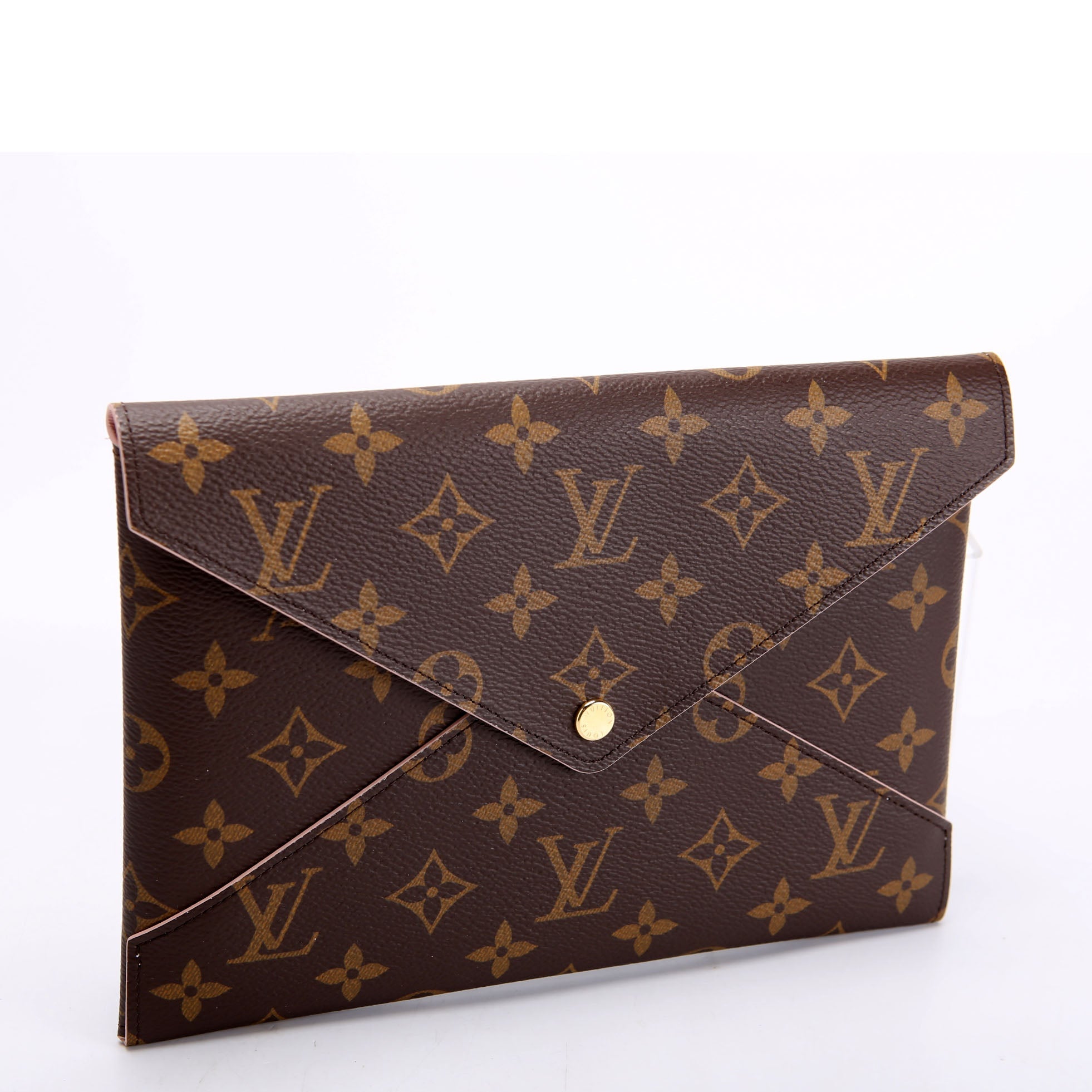 Kirigami Pouch Large Monogram Brown/Pink