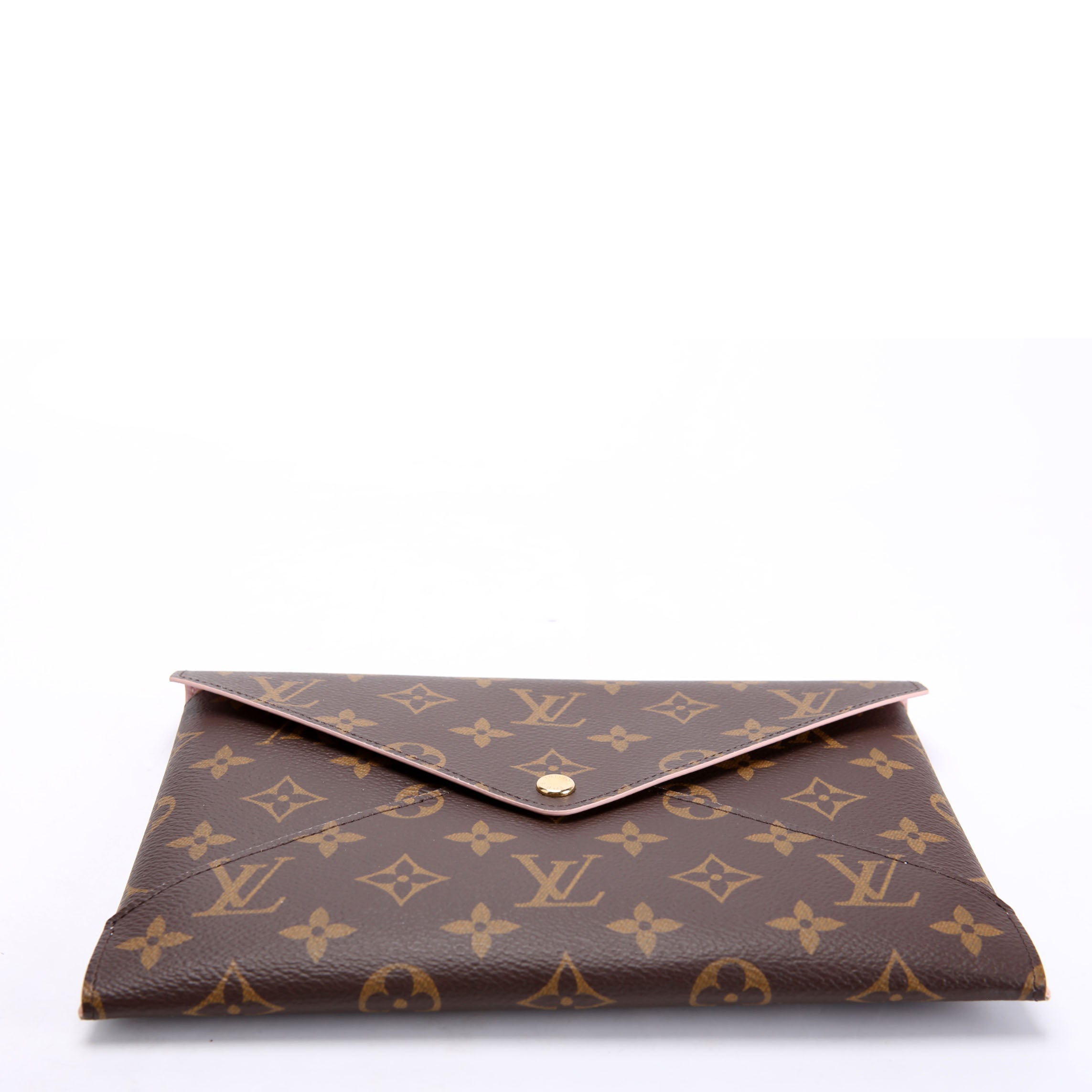 Kirigami Pouch Large Monogram Brown/Pink