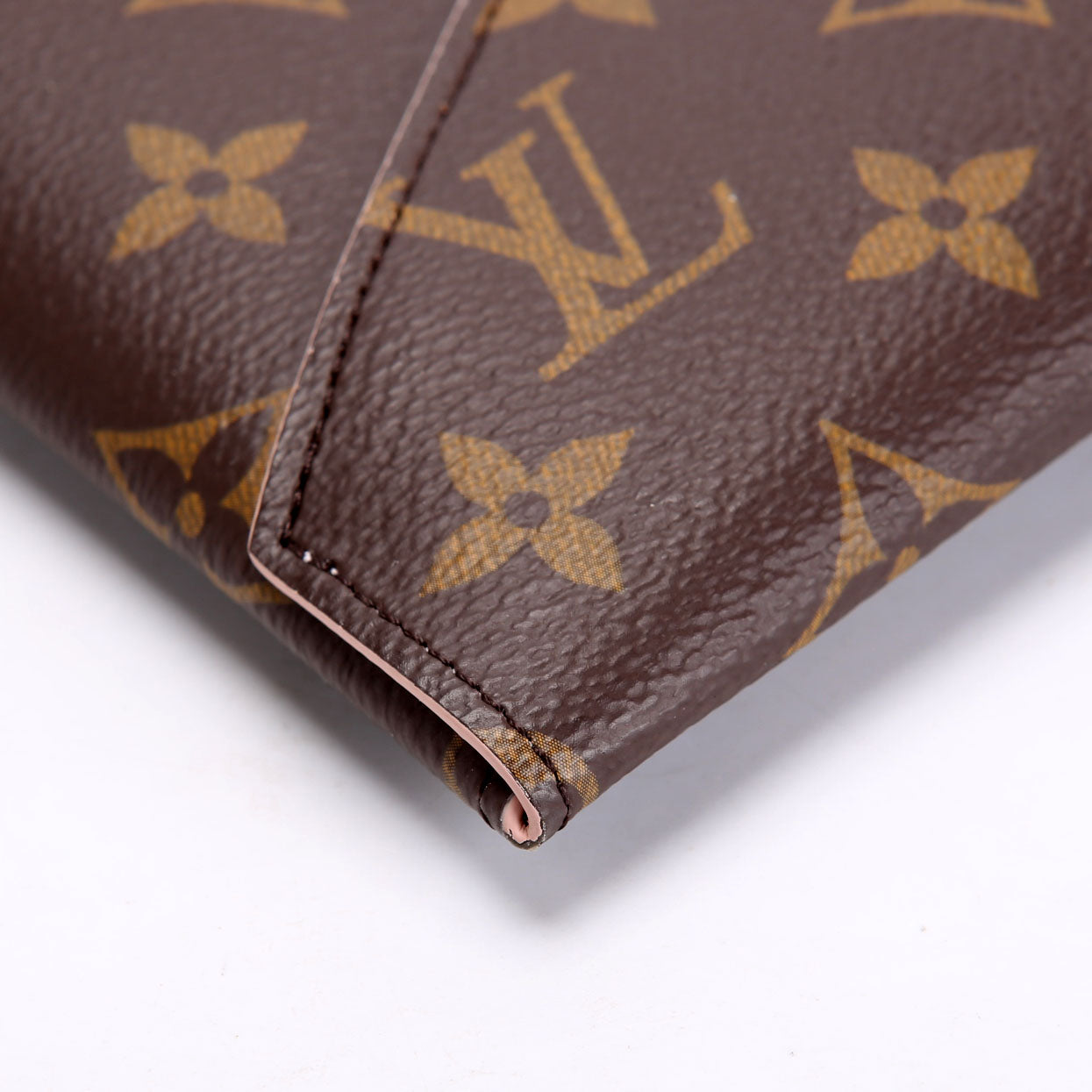 Kirigami Pouch Large Monogram Brown/Pink