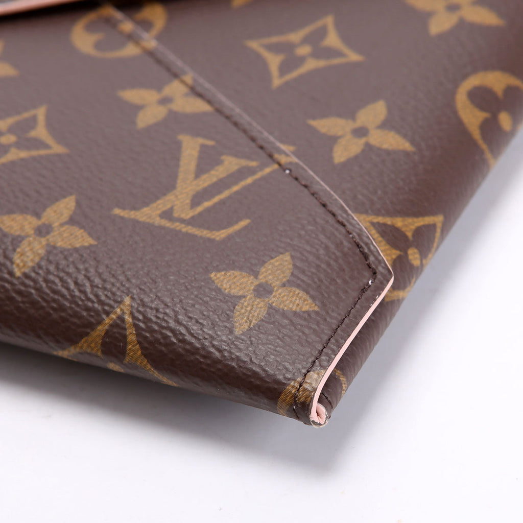 Kirigami Pouch Large Monogram Brown/Pink