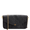 Pochette Felicie Empreinte Black/Gold