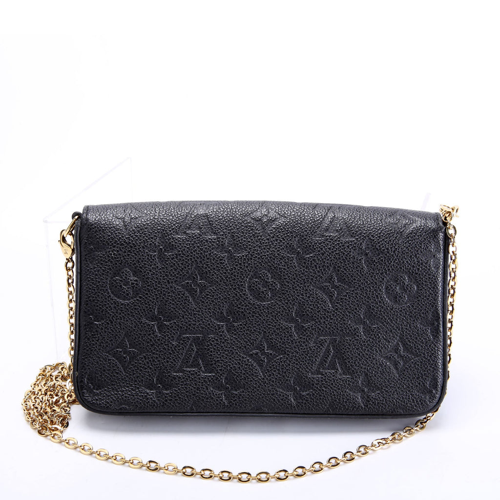Pochette Felicie Empreinte Black/Gold