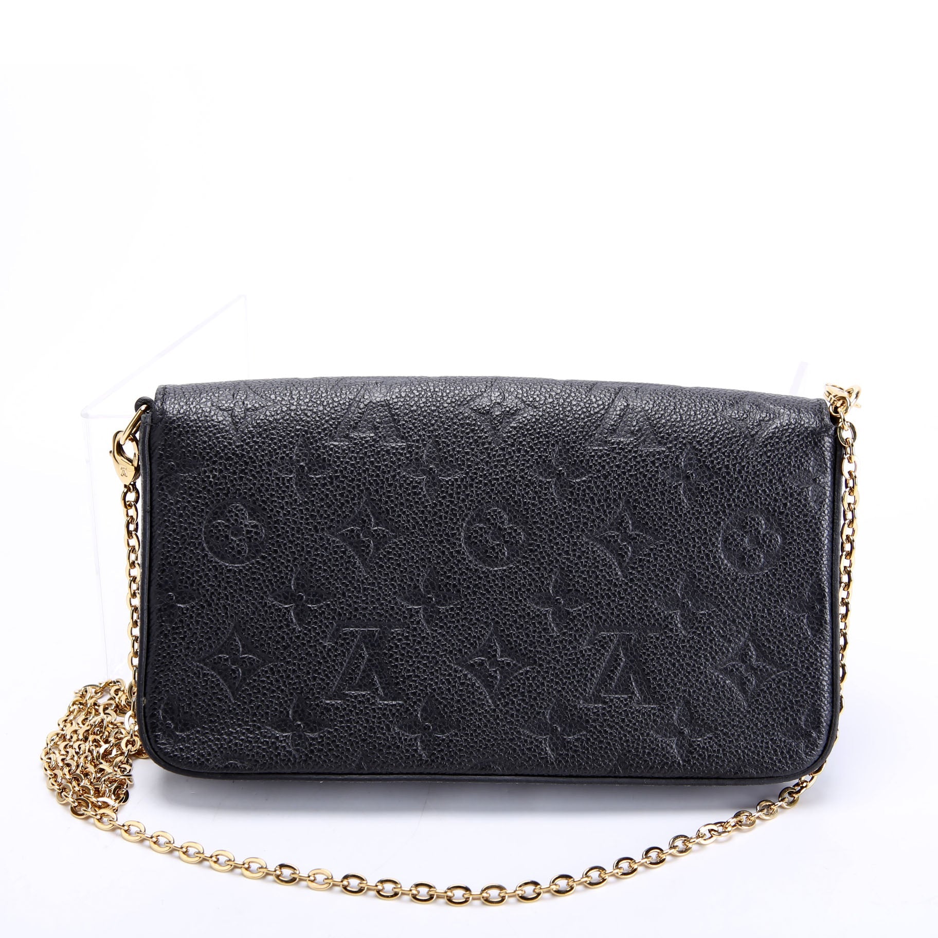Pochette Felicie Empreinte Black/Gold