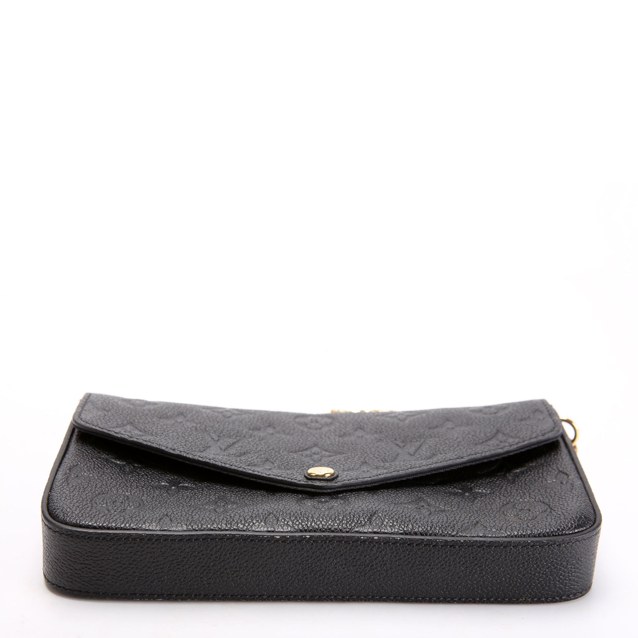 Pochette Felicie Empreinte Black/Gold