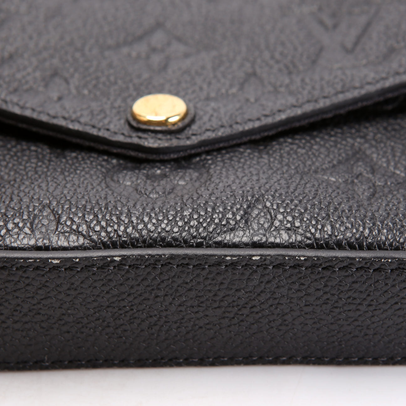 Pochette Felicie Empreinte Black/Gold