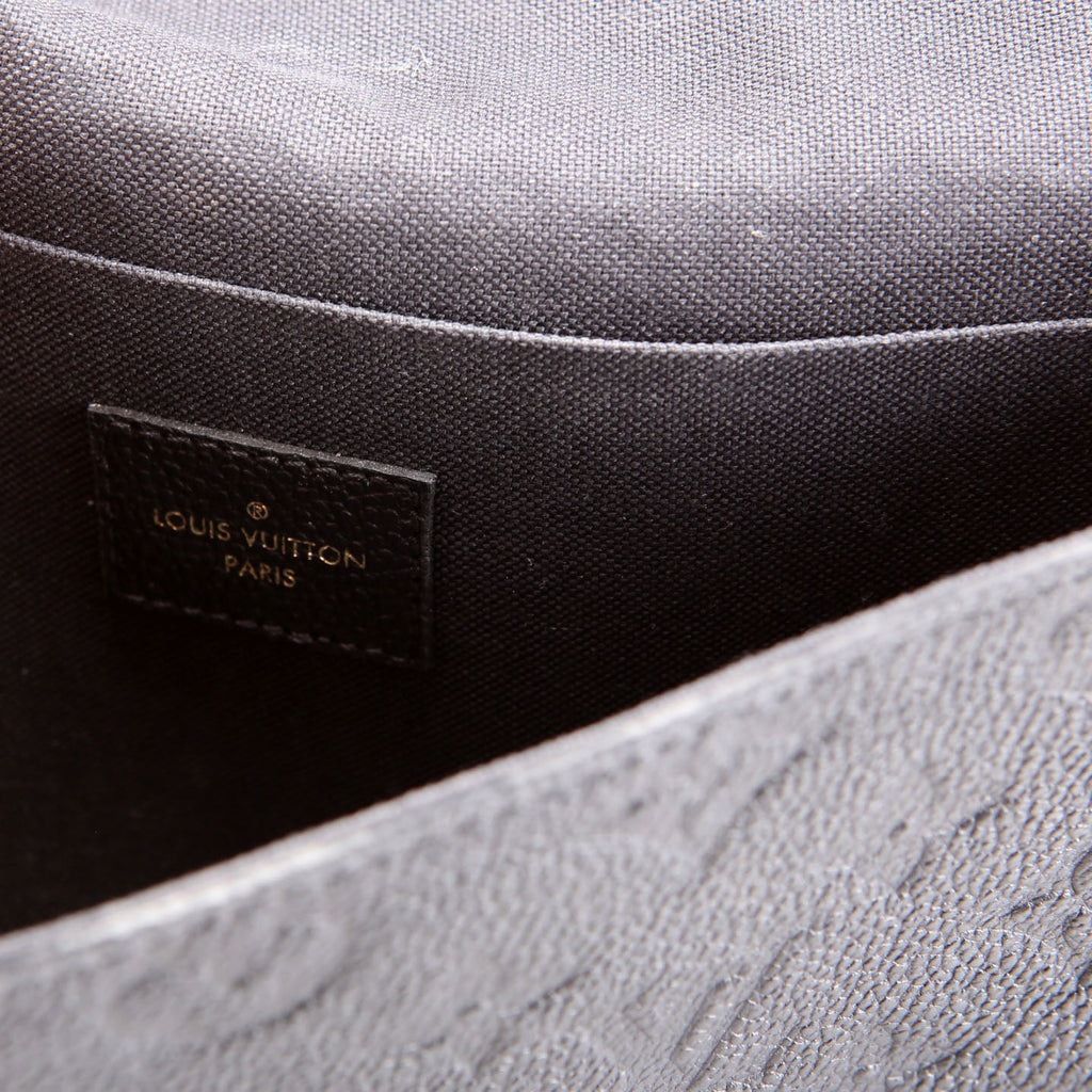 Pochette Felicie Empreinte Black/Gold