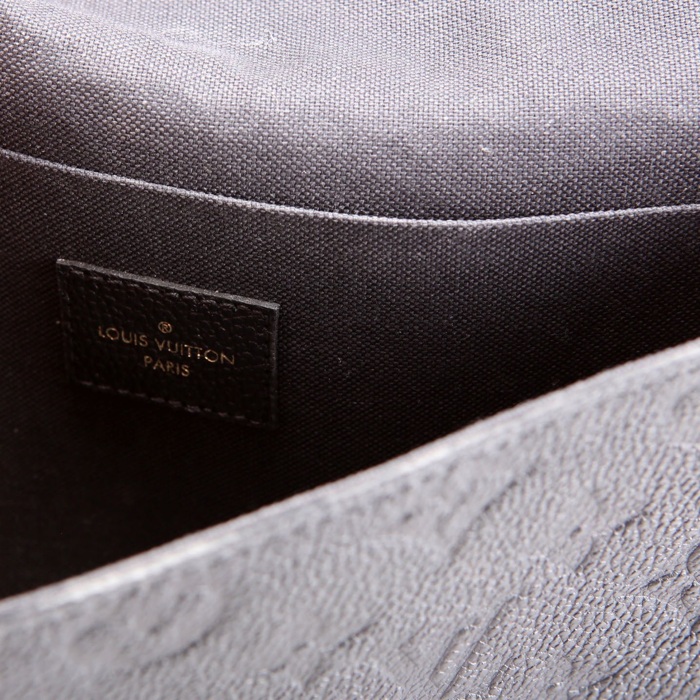 Pochette Felicie Empreinte Black/Gold