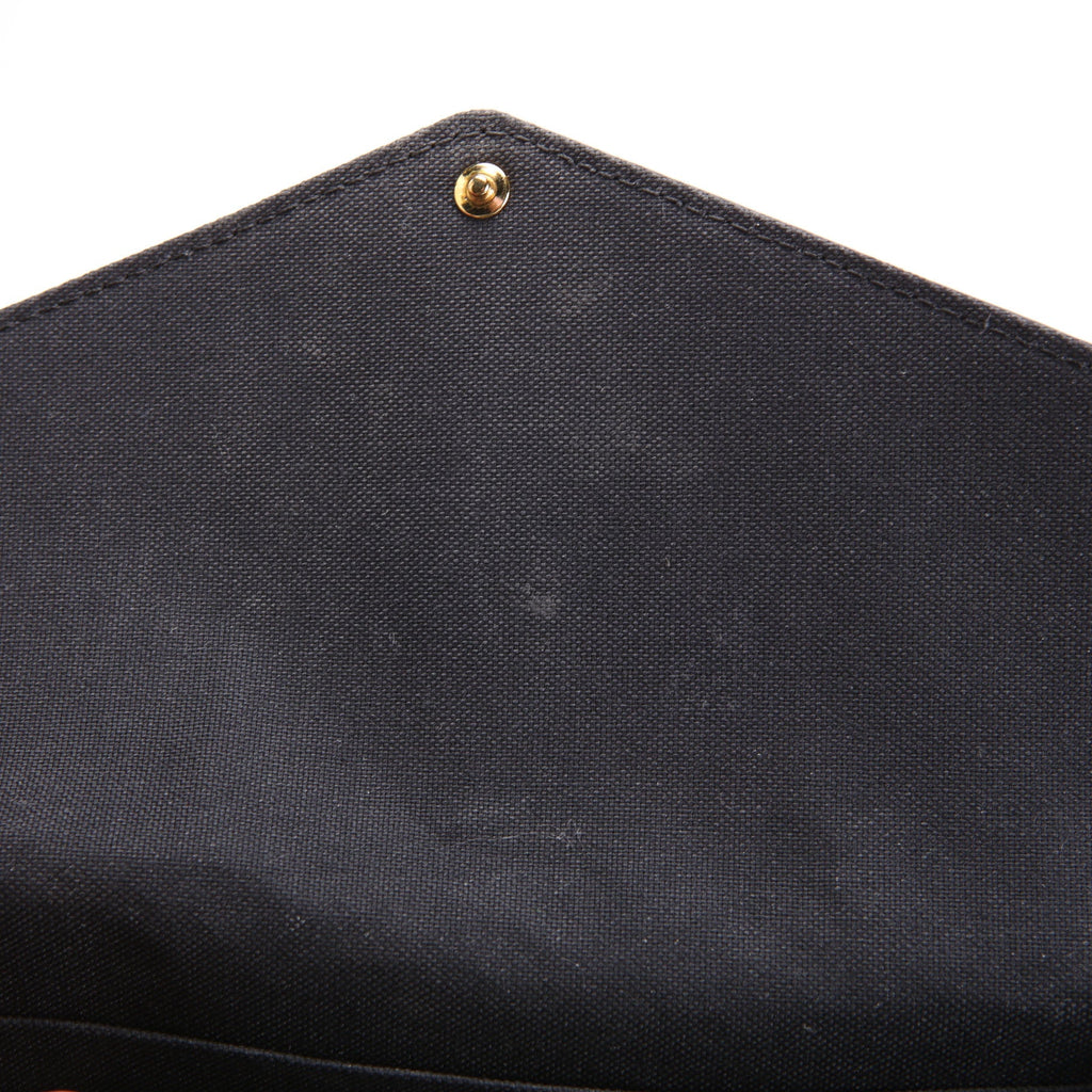 Pochette Felicie Empreinte Black/Gold