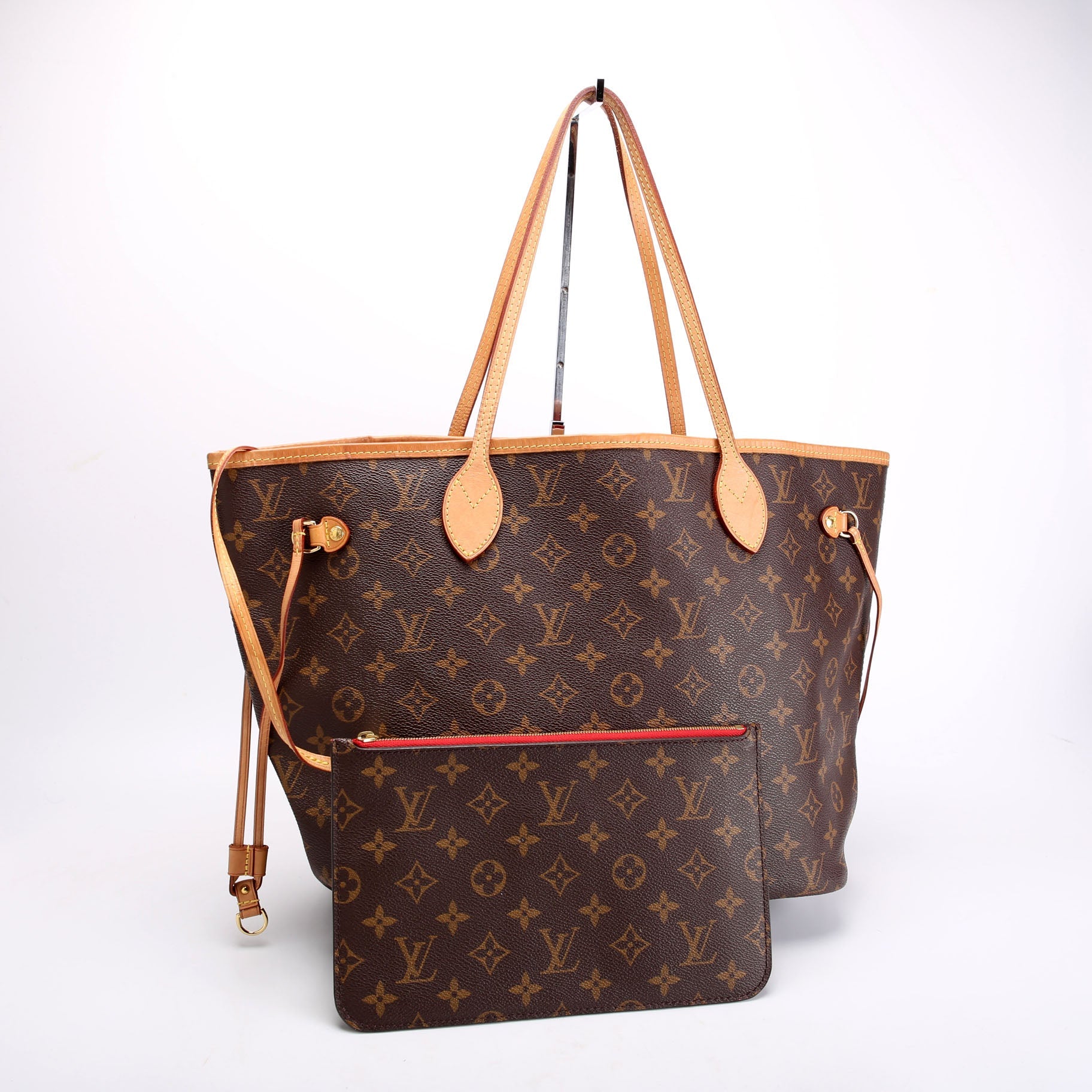 Neverfull With Wallet MM Monogram Red
