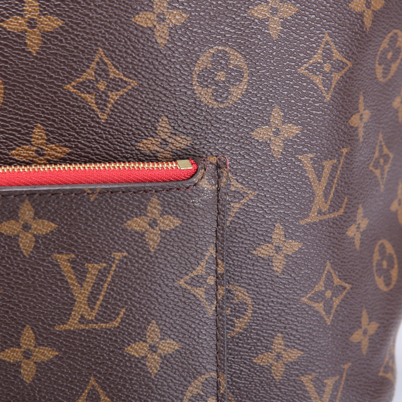 Neverfull With Wallet MM Monogram Red