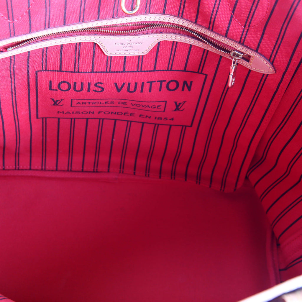 Neverfull With Wallet MM Monogram Red