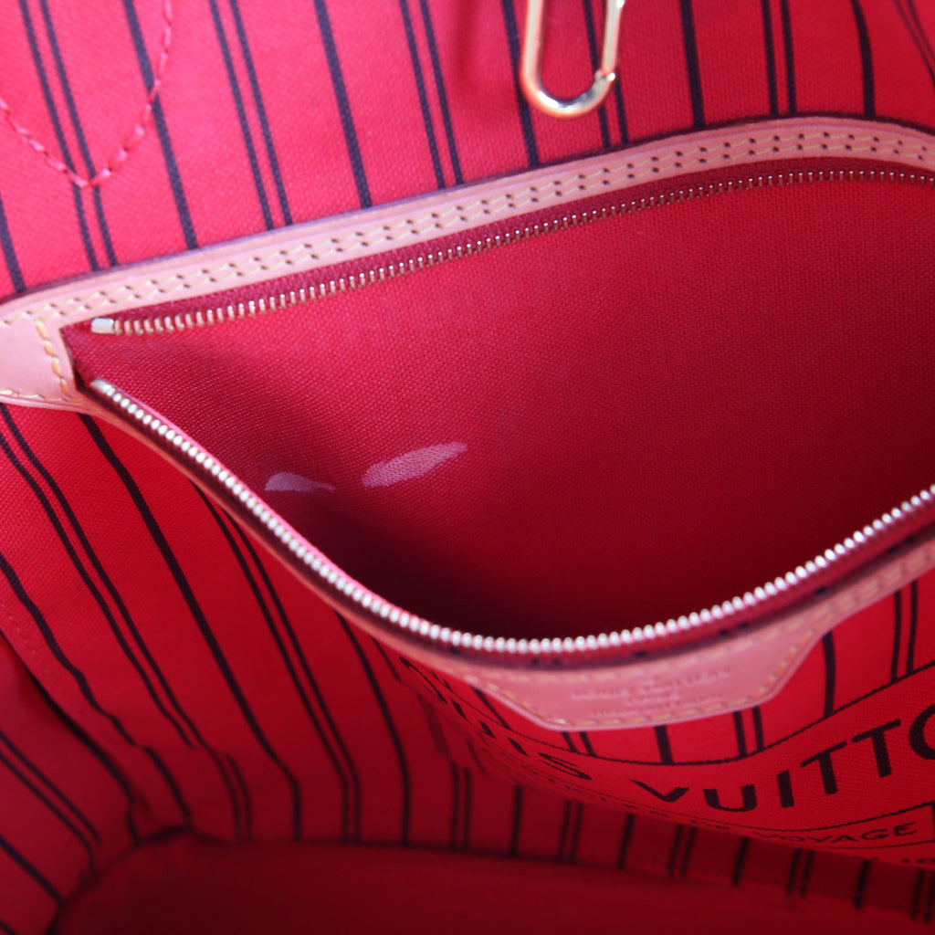 Neverfull With Wallet MM Monogram Red