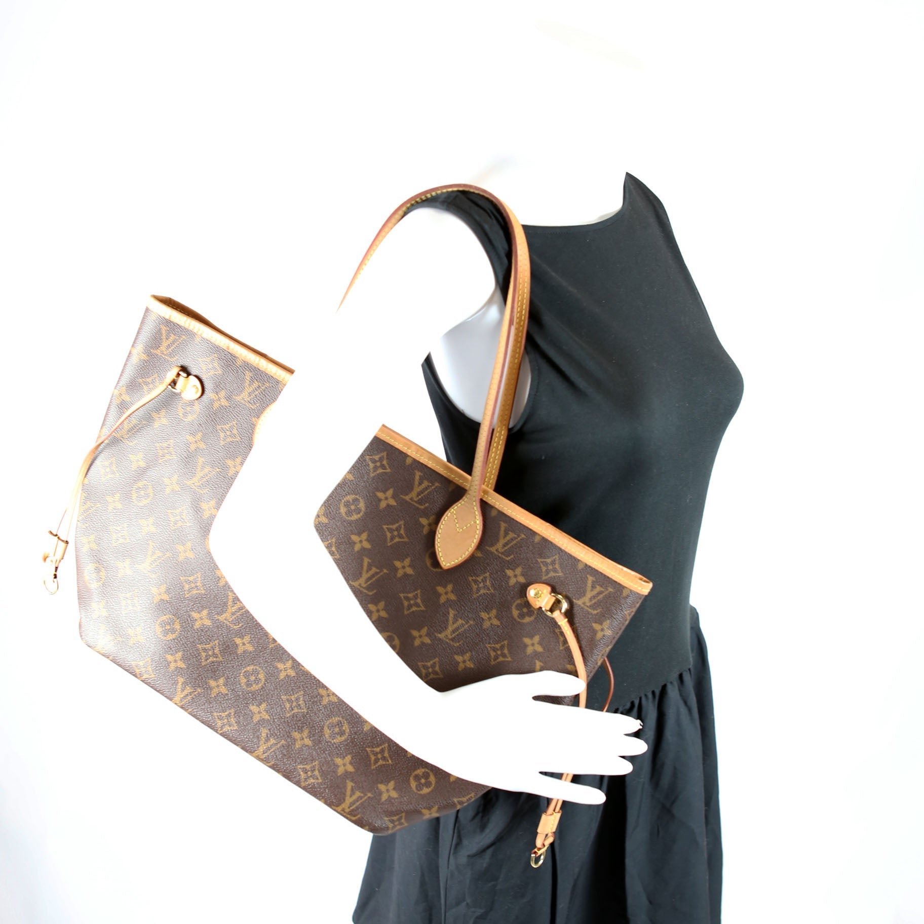 Neverfull With Wallet MM Monogram Red