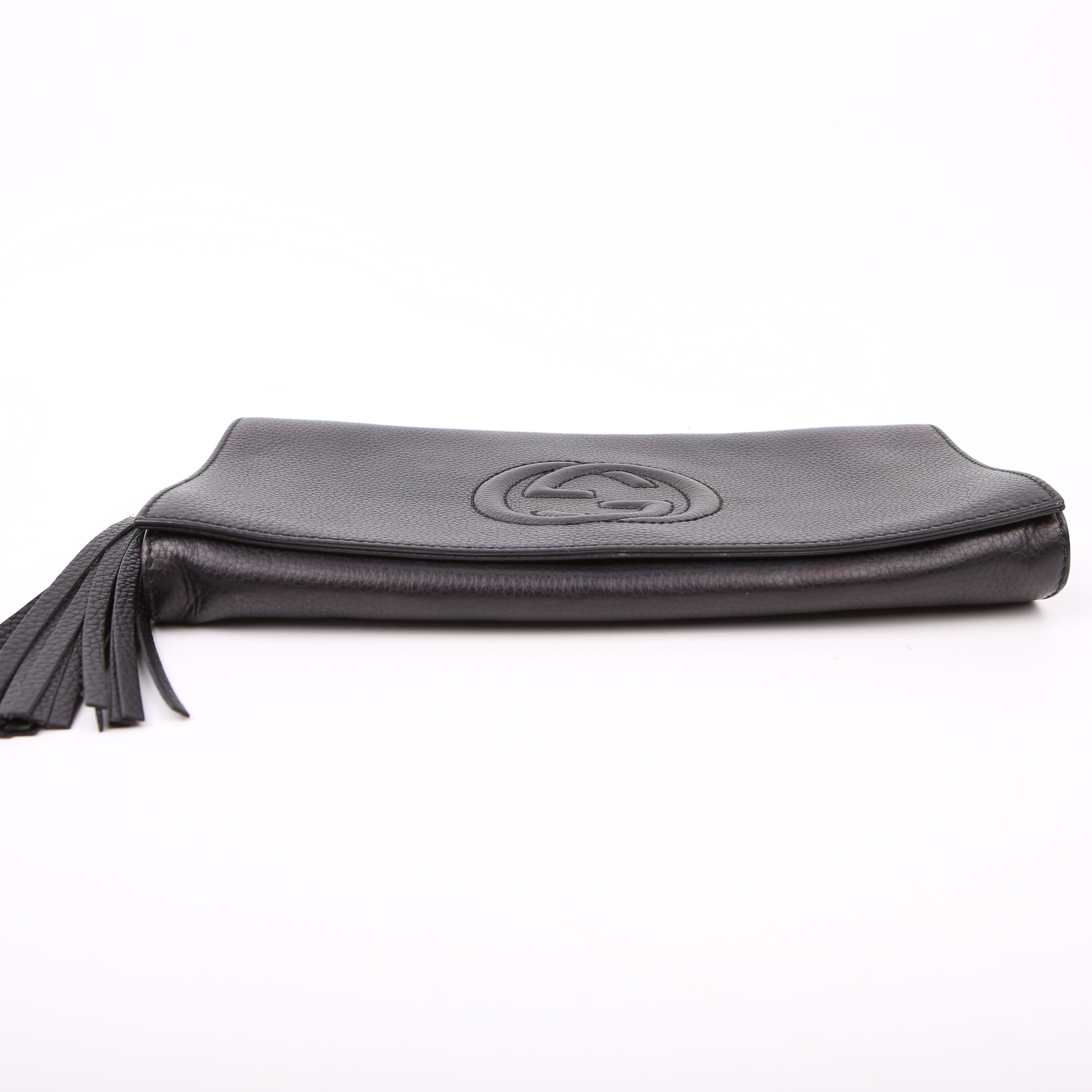 Gucci 336753 Soho Leather Clutch Black
