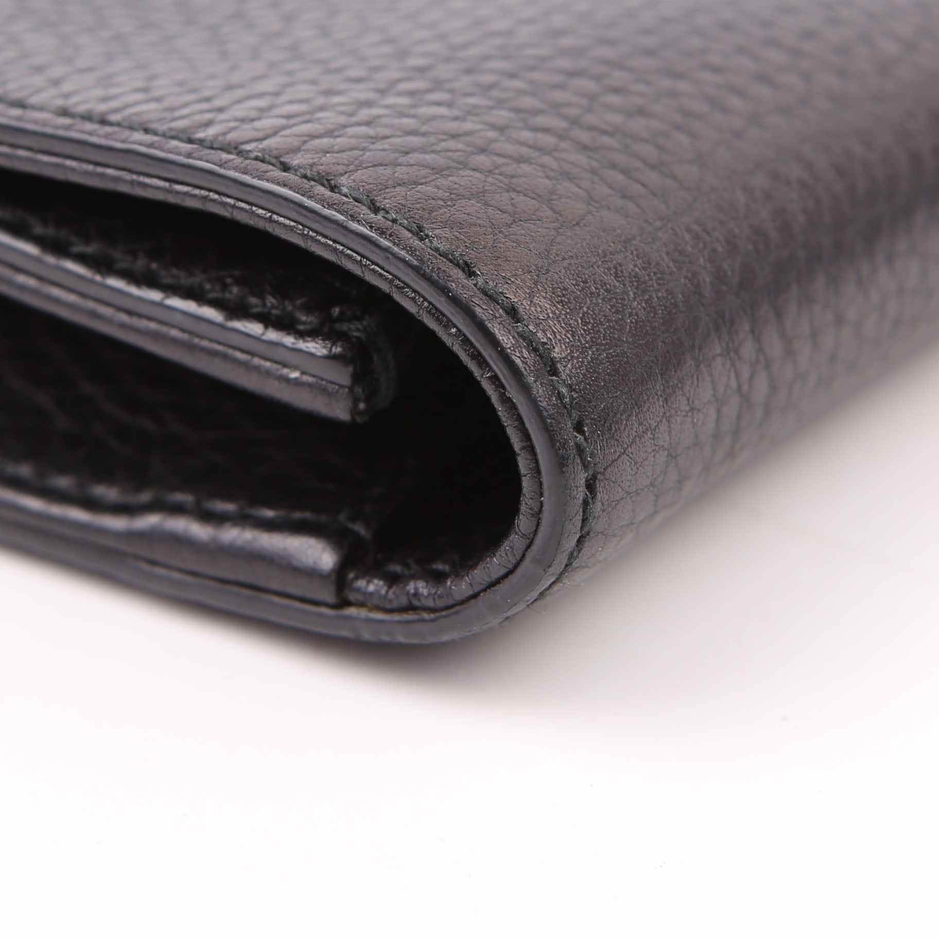 Gucci 336753 Soho Leather Clutch Black