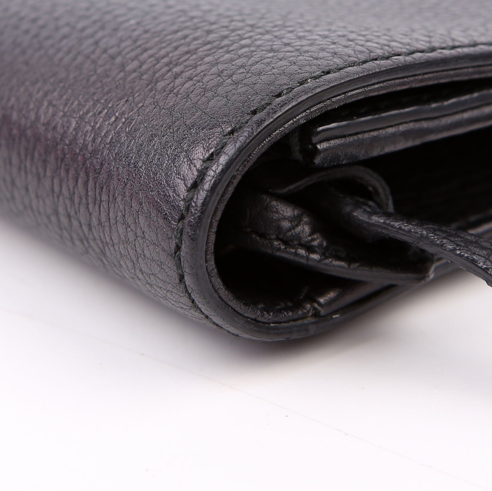 Gucci 336753 Soho Leather Clutch Black