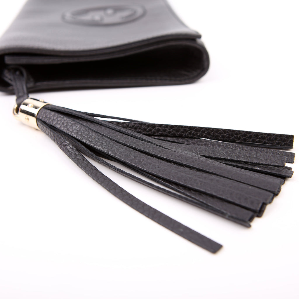 Gucci 336753 Soho Leather Clutch Black