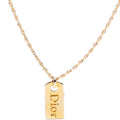 Dog Tag Logo Pendant Necklace