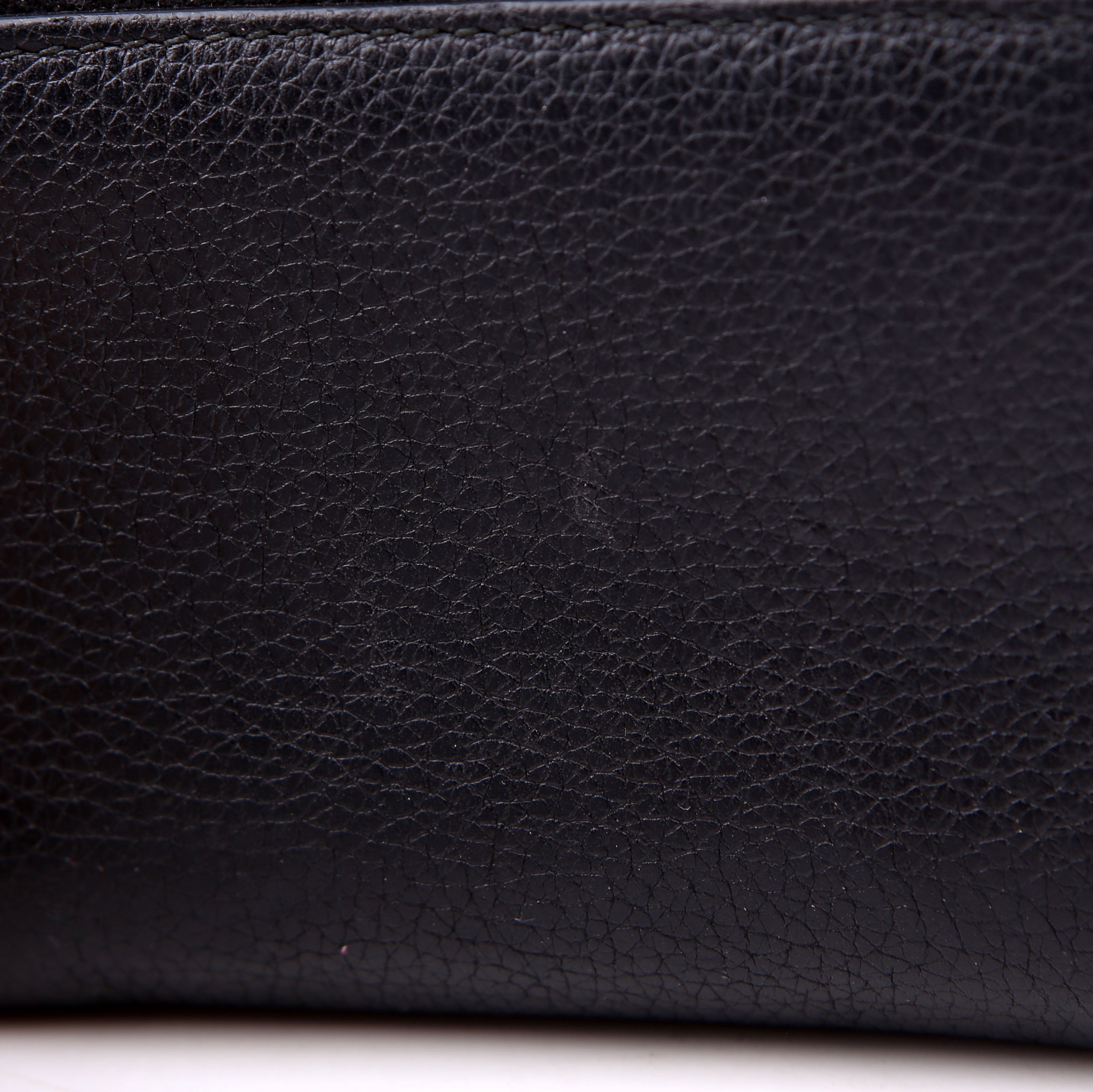 Gucci 496319 Logo Zip Card Case Black