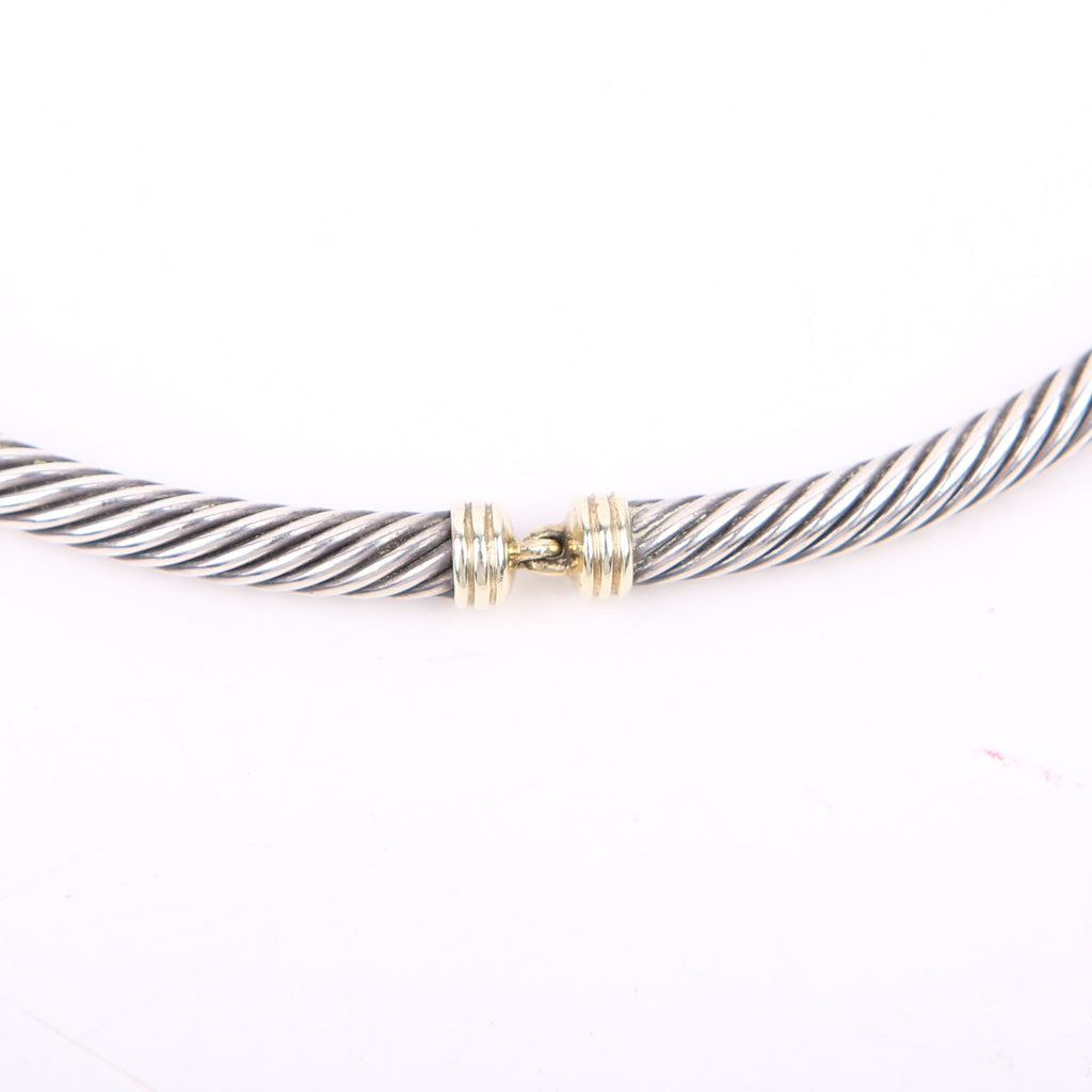 Metro Cable Collar 925/585 Necklace Silver