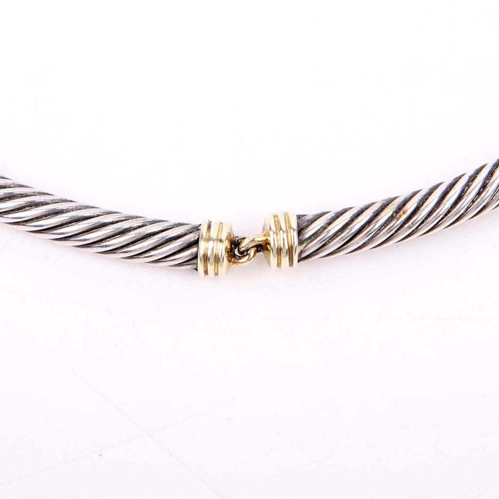 Metro Cable Collar 925/585 Necklace Silver