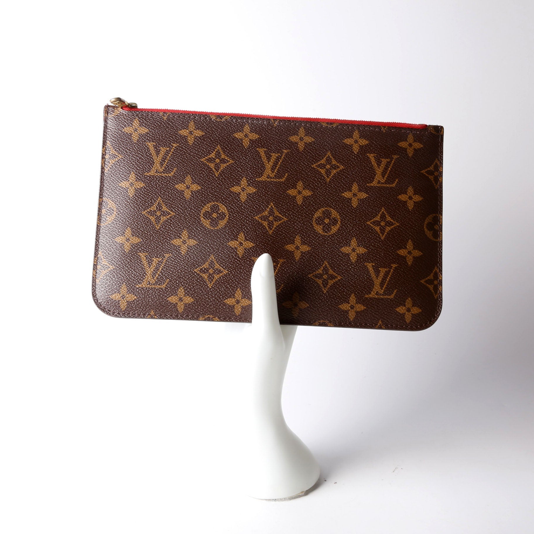 Pochette Only Monogram Neverfull Red