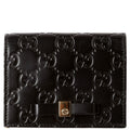 Gucci 406924 Guccissima Card Holder Black