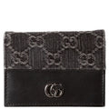 Gucci 658610 GG Supreme Marmont Card Case Black